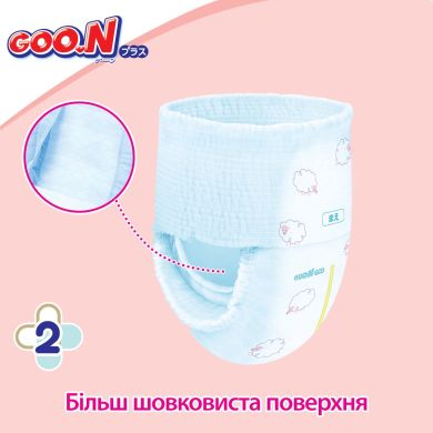 Трусики-підгузки Goo.N Plus для дітей (розмір 5(XL), 12-20 кг, 38 шт.)