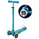 Самокат MICRO серии Maxi Deluxe LED - АКВА (до 50 kg, трехколесный, свет) Micro MMD078