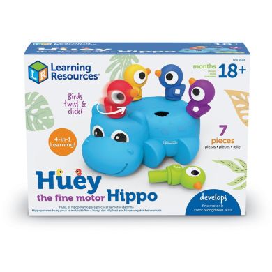 Обучающий игровой набор-сортер Learning Resources — Умный бегемот Гьюи LER9108, Голубой