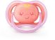 Пустышка Philips AVENT Ultra Air с декором 6-18 мес. 2 шт. для девочек SCF343/22, Розовый