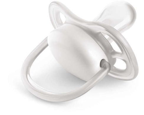 Пустышка Philips AVENT Ultra Air с декором 6-18 мес. 2 шт. для девочек SCF343/22, Розовый