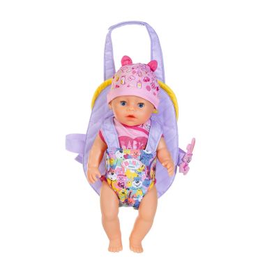 Рюкзак-кенгуру для ляльки Baby Born Комфортна прогулянка з аксесуарами 828038