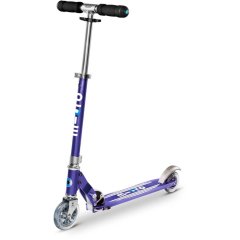 Самокат Micro серии Sprite Special Edition Синий (дека в полоску, до 100 кг, двухколесный) Micro SA0177