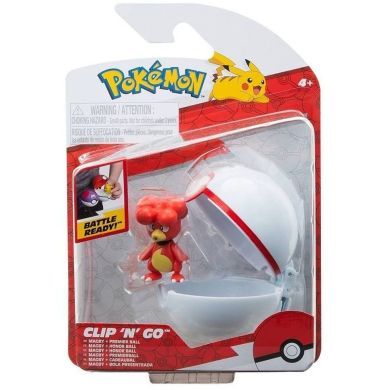 Ігровий набір POKEMON W15 МАГБІ В ПОКЕБОЛІ (ігрова фігурка, покебол) PKW3139
