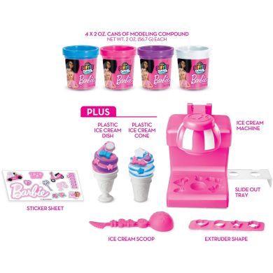 Тесто для лепки Cra-Z-Art Barbie Магазин мороженого с формами, набор 8ед 34040CRA