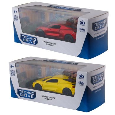 Автомодель &ndash; Chevrolet Corvette C8 Z06 2024 (жовтий, червоний)