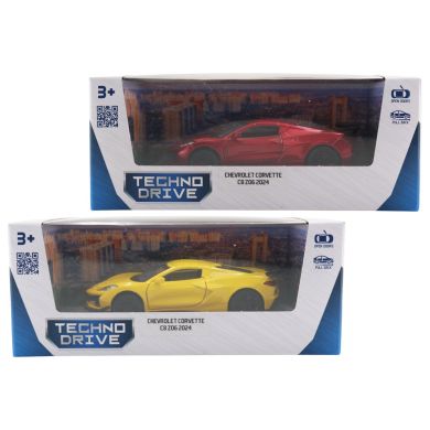 Автомодель &ndash; Chevrolet Corvette C8 Z06 2024 (жовтий, червоний)