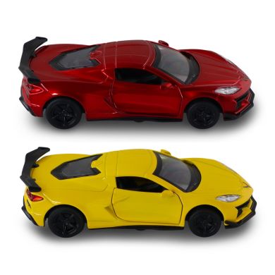 Автомодель &ndash; Chevrolet Corvette C8 Z06 2024 (жовтий, червоний)