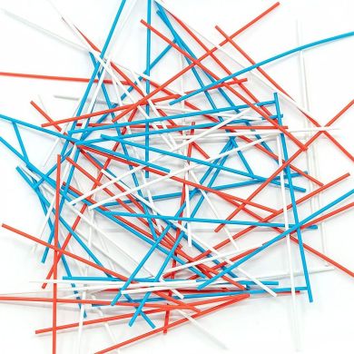 Набір стрижнів для 3D-ручки 3Doodler Start МІКС (75 шт: червоний, білий, синій) 3DS-ECO-MIX1-75