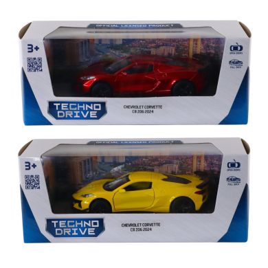 Автомодель &ndash; Chevrolet Corvette C8 Z06 2024 (жовтий, червоний)