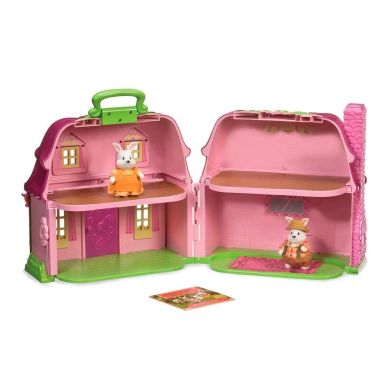 Игровой набор Li'l Woodzeez Цветочный дом и Семья Кроликов 6103M