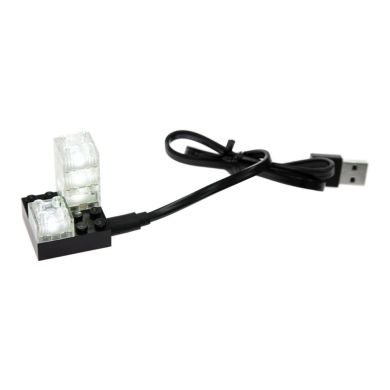 Конструктор Light Stax База 4х4 в наборе с элементами 2х2 Transparent LED LS-S11501