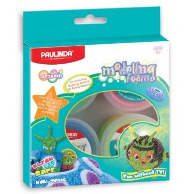 Масса для лепки Paulinda Modeling foam 4х75мл PL-072504