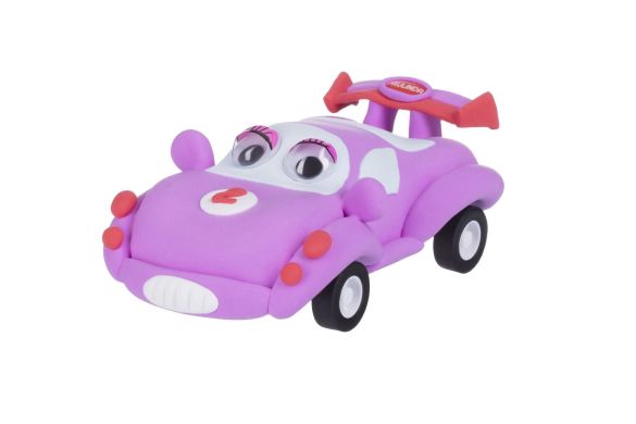 Масса для лепки Paulinda Super Dough Racing time Машинка, розовый PL-081161-2
