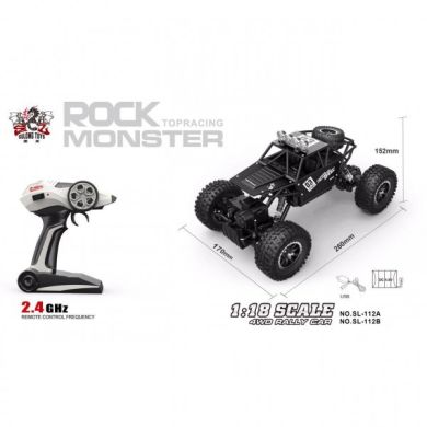 Машинка Sulong Toys Max speed матовый черный 1:18 радиоуправляемая SL-112MBl
