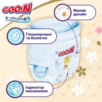 Трусики-підгузки GOO.N Premium Soft для дітей 18-30 кг (розмір 7(3XL), унісекс, 22 шт) F1010101-160, XXXL, 22