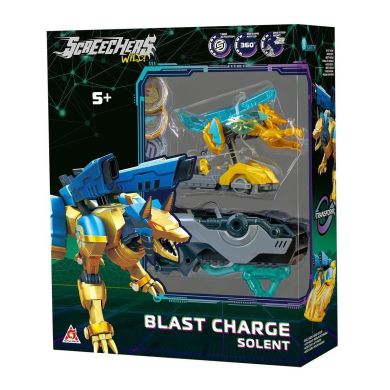Ігровий набір SCREECHERS WILD! S5 L1 V2 - СОЛЕНТ (запускач-бластер, машинка-трансформер) KS686114