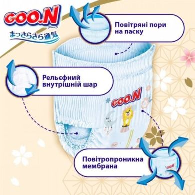 Трусики-підгузки GOO.N Premium Soft для дітей 18-30 кг (розмір 7(3XL), унісекс, 22 шт) F1010101-160, XXXL, 22