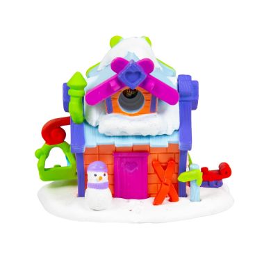 Игровая фигурка Nanables Jazwares Small House Зимняя страна чудес Лыжный домик Тайник 8 см NNB0031