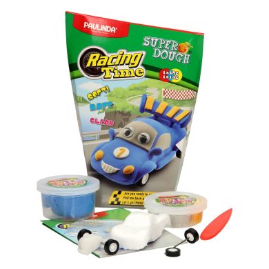 Масса для лепки Paulinda Super Dough Racing time Машинка, синий PL-081161-1