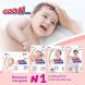 Подгузники Goo.N Plus для детей 4-8 кг (размер S, на липучках, унисекс, 50 ​​шт) 843334 4902011843347