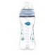 Бутылочка для кормления антиколиковая Nuvita Mimic 330 мл 4м + голубая NV6050, Голубой