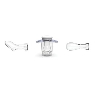 Пустышка ортодонтическая Nuvita Air силиконовая 0 м+ светится в темноте 2 шт. NV7062, Белый, 2