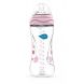 Пляшка для годування антиколькова Nuvita Mimic 330 мл 4м + рожева NV6050Pink, Рожевий