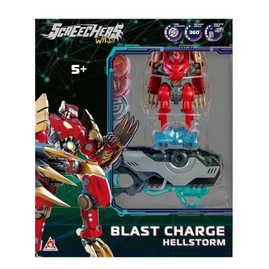Ігровий набір SCREECHERS WILD! S5 L1 V2 - ХЕЛШТОРМ (запускач-бластер, машинка-трансформер) KS686112