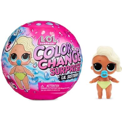 Игровой набор с куклой L.O.L. Surprise! серии Color Change Сестрички (в ассортименте, в дисплее) 576327