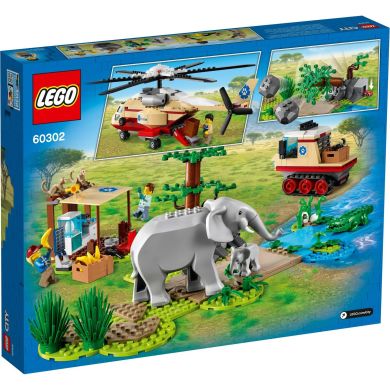 Конструктор LEGO City Операция по спасению зверей 525 деталей 60302