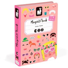 Магнитная книга Janod Смешные лица девочка J02717