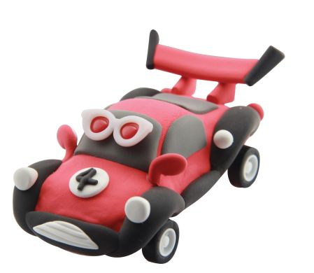 Масса для лепки Paulinda Super Dough Racing time Машинка, красный PL-081161-4