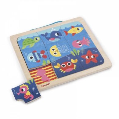 Пазл магнітний Janod Рибки 9 елементів J08181
