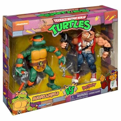 Набір фігурок серії &laquo;Черепашки-ніндзя класичні&raquo; &mdash; Мікеланджело проти Бібопа, 15 см TMNT 81277