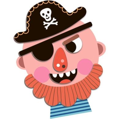 Магнітна книга Janod Смішні обличчя хлопчик J02716