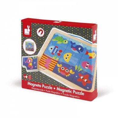 Пазл магнітний Janod Рибки 9 елементів J08181