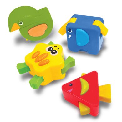 Каталка-сортер Kiddieland Черепаха-знайка українською мовою 53470, Різнокольоровий