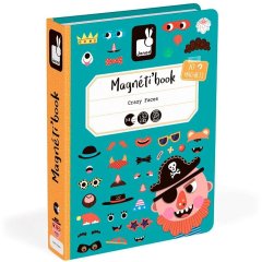Магнитная книга Janod Смешные лица мальчик J02716