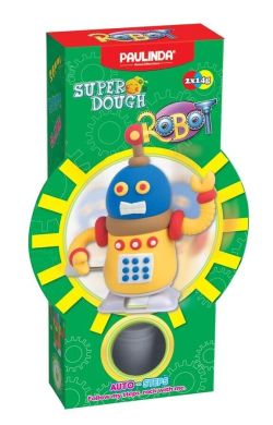 Маса для ліплення Paulinda Super Dough Robot, жовтий PL-081178-2