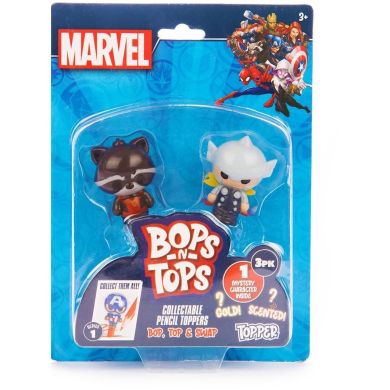 Набор коллекционных фигурок-топеров SAMBRO серии Bop n Tops МАРВЕЛ (3 фигурки, в ассорт.) MAR-3980-KV-FO