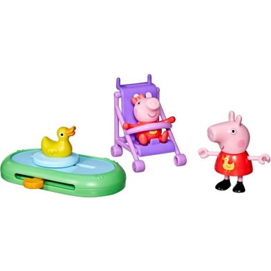 Ігровий набір PEPPA FIGURINES серії Моменти з Пеппою – СЕСТРИЧКИ НА ПРОГУЛЯНЦІ G0528