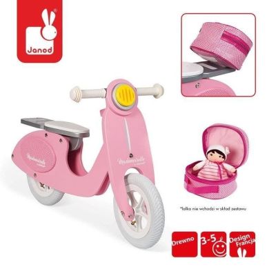 Толокар Janod Ретро скутер рожевий J03239