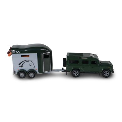 Ігровий набір - Land Rover (з причіпом і фігурками коней)