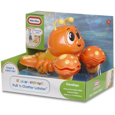 Игрушка-каталка на веревочке Little Tikes Веселый Лобстер 638534, Оранжевый