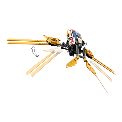 Конструктор сверхзвуковой самолет LEGO NINJAGO 725 деталей 71739
