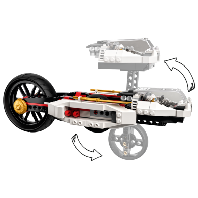 Конструктор сверхзвуковой самолет LEGO NINJAGO 725 деталей 71739