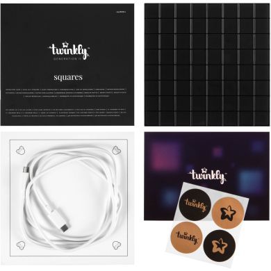 Панель Smart LED Twinkly Squares 1 Starter RGB IP20 16х16см USB-C TWQ064STW-01-BUSB