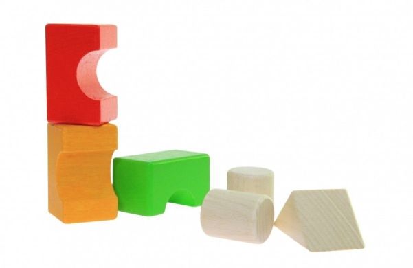 Конструктор дерев'яний goki Райдужна вежа 58587