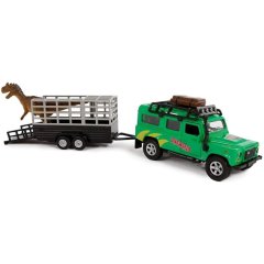 Игровой набор LAND ROVER (с прицепом и динозавром) TechnoDrive 520178.270